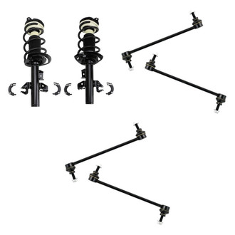 TRQ® - Front Complete Strut Assemblies and Stabilizer Bar Link Kit