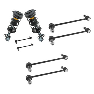 TRQ® - Front Complete Strut Assemblies and Stabilizer Bar Link Kit