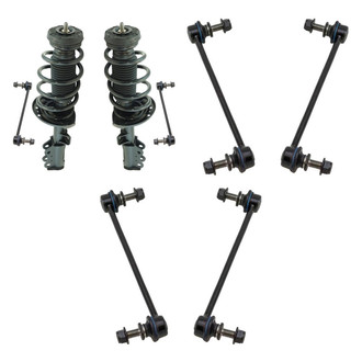 TRQ® - Complete Strut Assembly and Stabilizer Bar Link Kit