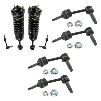 TRQ® - Front Complete Strut Assemblies and Stabilizer Bar Link Kit