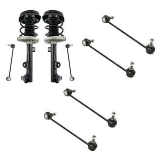 TRQ® - Front Complete Strut Assemblies and Stabilizer Bar Link Kit