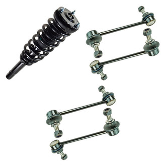 TRQ® - Front Complete Strut Assemblies and Stabilizer Bar Link Kit