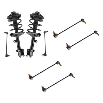 TRQ® - Front Complete Strut Assemblies and Stabilizer Bar Link Kit