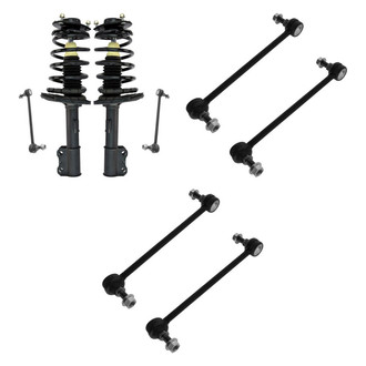 TRQ® - Front Complete Strut Assemblies and Stabilizer Bar Link Kit