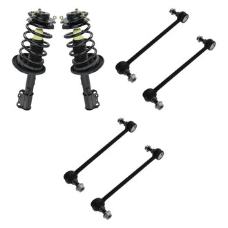 TRQ® - Front Complete Strut Assemblies and Stabilizer Bar Link Kit