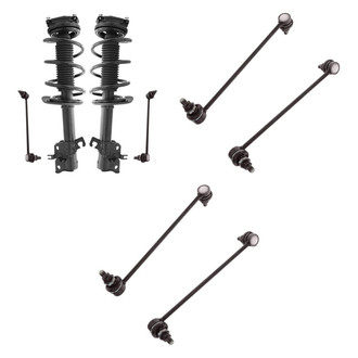 TRQ® - Complete Strut Assembly and Stabilizer Bar Link Kit