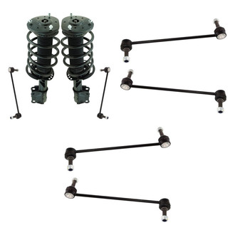 TRQ® - Complete Strut Assembly and Stabilizer Bar Link Kit