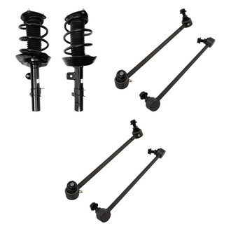 TRQ® - Front Complete Strut Assemblies and Stabilizer Bar Link Kit