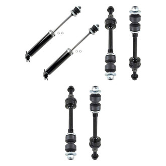 TRQ® - Front Shock Absorbers and Stabilizer Bar Link Kit