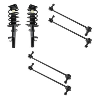 TRQ® - Front Complete Strut Assemblies and Stabilizer Bar Link Kit