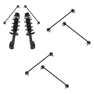 TRQ® - Front Complete Strut Assemblies and Stabilizer Bar Link Kit
