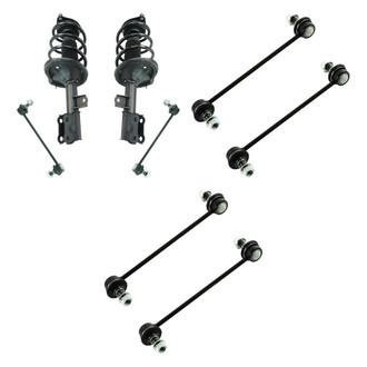 TRQ® - Complete Strut Assembly and Stabilizer Bar Link Kit