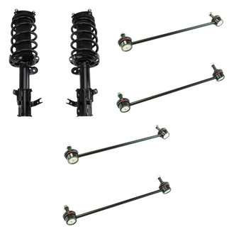 TRQ® - Front Complete Strut Assemblies and Stabilizer Bar Link Kit