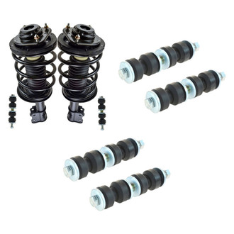TRQ® - Front Complete Strut Assemblies and Stabilizer Bar Link Kit