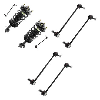 TRQ® - Front Complete Strut Assemblies and Stabilizer Bar Link Kit