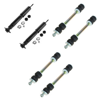 TRQ® - Front Shock Absorbers and Stabilizer Bar Link Kit