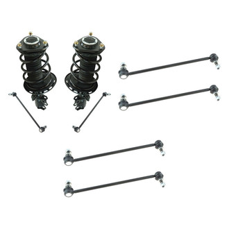 TRQ® - Front Complete Strut Assemblies and Stabilizer Bar Link Kit