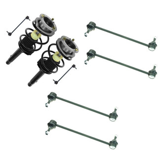 TRQ® - Front Complete Strut Assemblies and Stabilizer Bar Link Kit