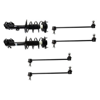 TRQ® - Front Complete Strut Assemblies and Stabilizer Bar Link Kit