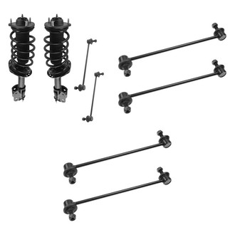 TRQ® - Front Complete Strut Assemblies and Stabilizer Bar Link Kit