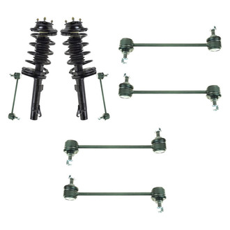 TRQ® - Front Complete Strut Assemblies and Stabilizer Bar Link Kit