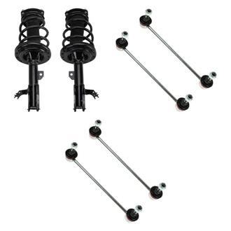 TRQ® - Front Complete Strut Assemblies and Stabilizer Bar Link Kit