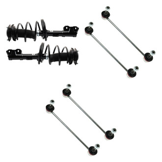 TRQ® - Front Complete Strut Assemblies and Stabilizer Bar Link Kit