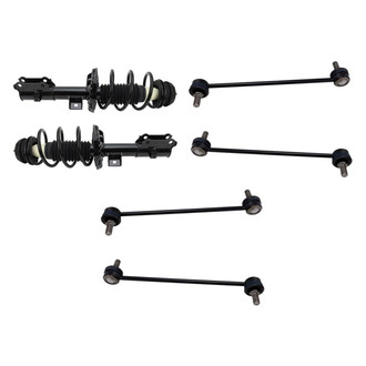 TRQ® - Front Complete Strut Assemblies and Stabilizer Bar Link Kit