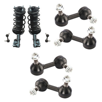 TRQ® - Front Complete Strut Assemblies and Stabilizer Bar Link Kit