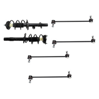 TRQ® - Front Complete Strut Assemblies and Stabilizer Bar Link Kit
