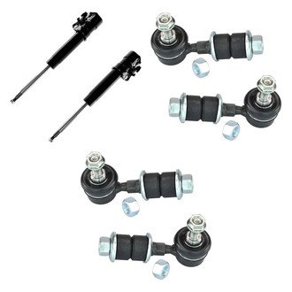 TRQ® - Front Shock Absorbers and Stabilizer Bar Link Kit