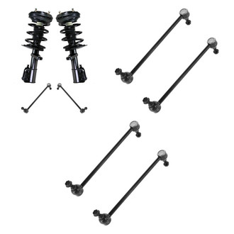 TRQ® - Complete Strut Assembly and Stabilizer Bar Link Kit