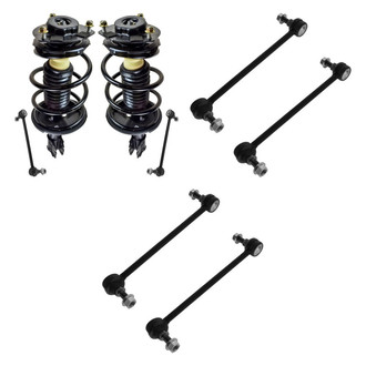 TRQ® - Front Complete Strut Assemblies and Stabilizer Bar Link Kit