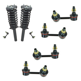 TRQ® - Front Complete Strut Assemblies and Stabilizer Bar Link Kit