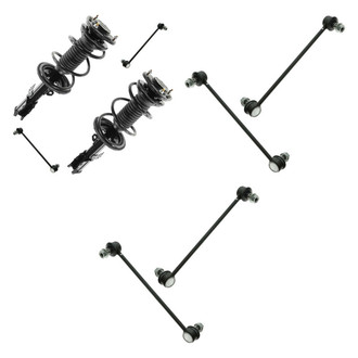 TRQ® - Front Complete Strut Assemblies and Stabilizer Bar Link Kit