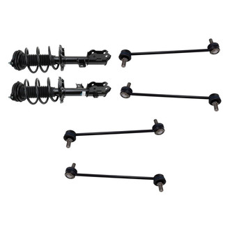 TRQ® - Front Complete Strut Assemblies and Stabilizer Bar Link Kit