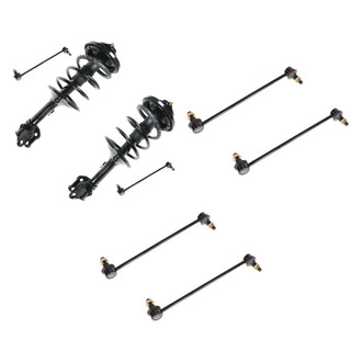 TRQ® - Front Complete Strut Assemblies and Stabilizer Bar Link Kit