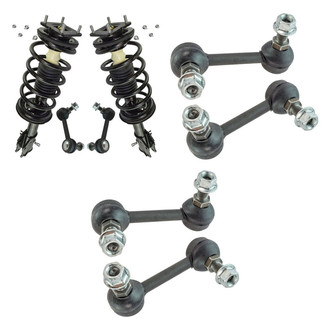 TRQ® - Front Complete Strut Assemblies and Stabilizer Bar Link Kit