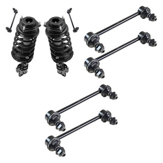 TRQ® - Front Complete Strut Assemblies and Stabilizer Bar Link Kit