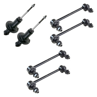 TRQ® - Front Shock Absorbers and Stabilizer Bar Link Kit