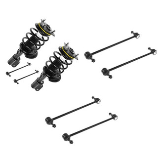 TRQ® - Complete Strut Assembly and Stabilizer Bar Link Kit