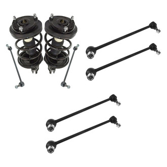 TRQ® - Front Complete Strut Assemblies and Stabilizer Bar Link Kit