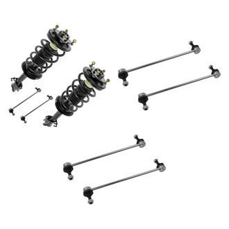 TRQ® BNDL-132817 - Front Complete Strut Assemblies and Stabilizer Bar Link Kit