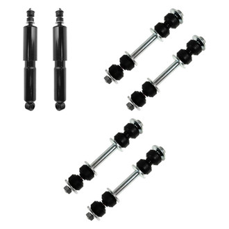 TRQ® - Front Shock Absorbers and Stabilizer Bar Link Kit