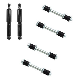 TRQ® - Front Shock Absorbers and Stabilizer Bar Link Kit