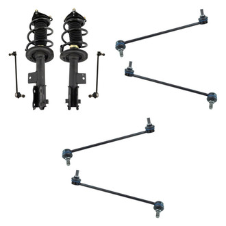 TRQ® - Front Complete Strut Assemblies and Stabilizer Bar Link Kit