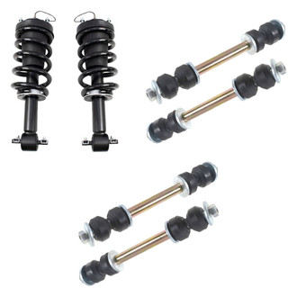 TRQ® - Front Complete Strut Assemblies and Stabilizer Bar Link Kit