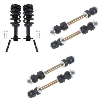 TRQ® - Front Complete Strut Assemblies and Stabilizer Bar Link Kit