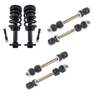 TRQ® - Front Complete Strut Assemblies and Stabilizer Bar Link Kit