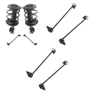 TRQ® BNDL-132840 - Front Complete Strut Assemblies and Stabilizer Bar Link Kit